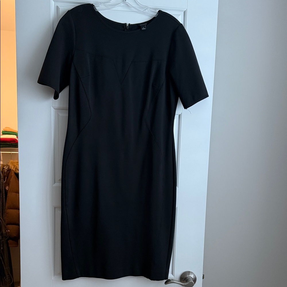 Ann Taylor Classic Black Midi Dress